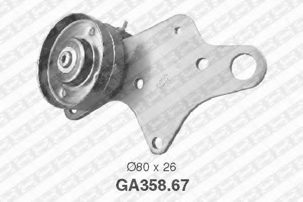 Натяжной ролик поликлинового ремня SNR GA358.67
