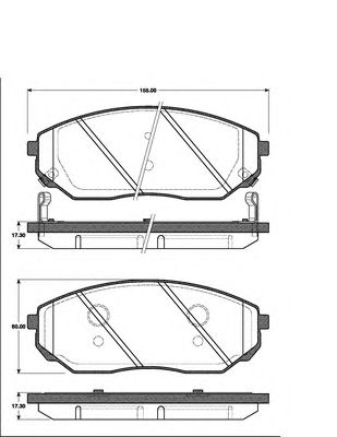 Тормозные колодки NK 223508