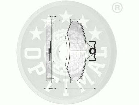 Тормозные колодки OPTIMAL 10220