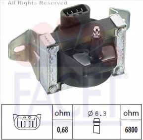 Катушка зажигания FACET 9.6006