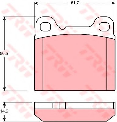 Тормозные колодки TRW GDB1160