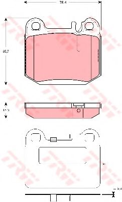 Тормозные колодки TRW GDB1457