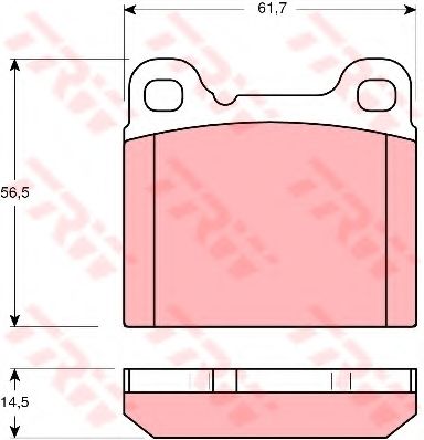 Тормозные колодки TRW GDB391