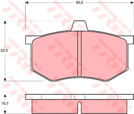 Гальмівні колодки TRW GDB801