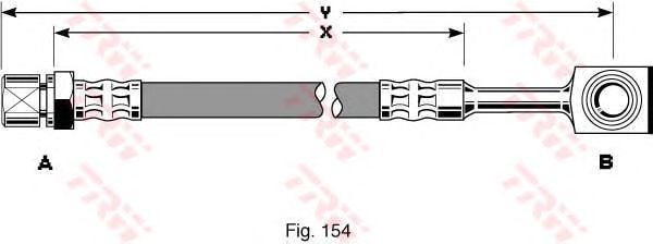 Тормозной шланг TRW PHD288