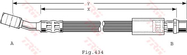 Гальмівний шланг TRW PHD474