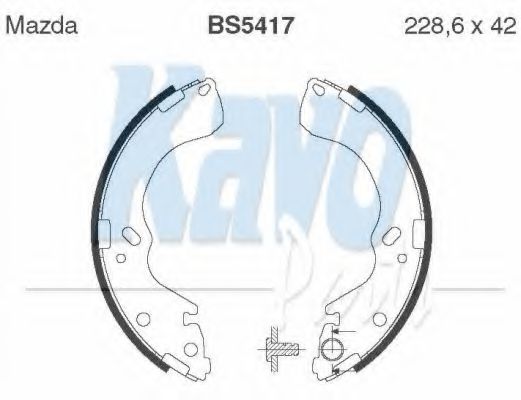 Тормозные колодки KAVO PARTS BS-5417