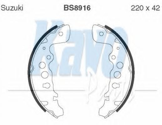 Тормозные колодки KAVO PARTS BS-8916