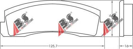 Тормозные колодки A.B.S. 36136