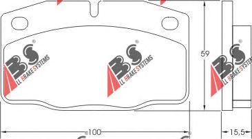 Тормозные колодки A.B.S. 36145