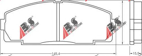 Тормозные колодки A.B.S. 36702