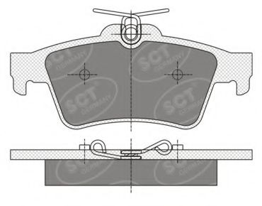 Тормозные колодки SCT SP 357