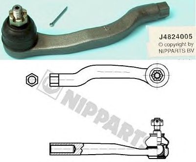 Наконечник рулевой тяги NIPPARTS J4824005