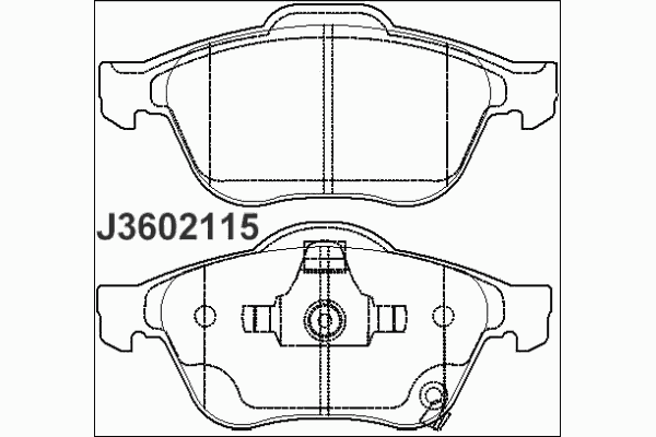 Гальмівні колодки NIPPARTS J3602115