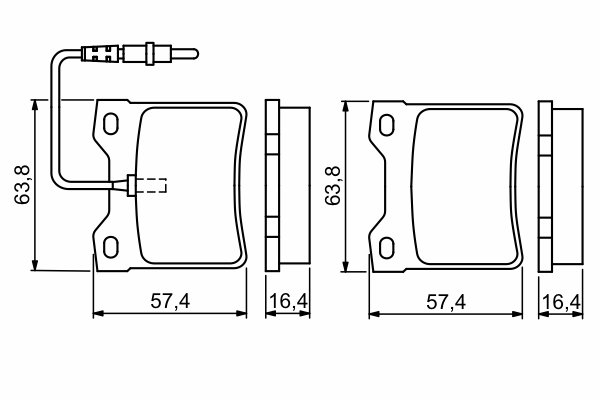 Тормозные колодки BOSCH 0 986 494 055
