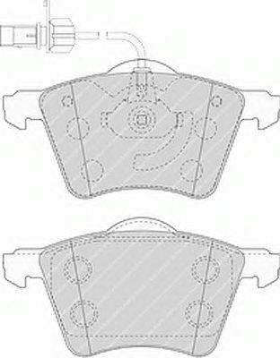 Тормозные колодки FERODO FVR1484