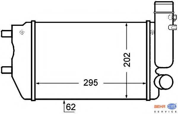 Интеркулер HELLA 8ML 376 727-571