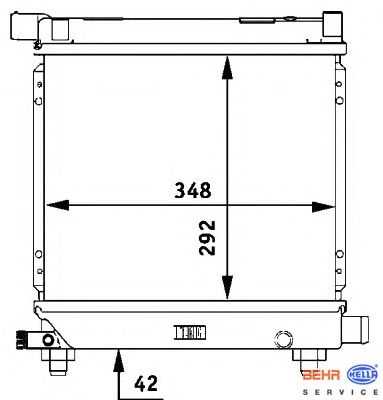 Радиатор охлаждения BEHR HELLA SERVICE 8MK 376 710-631