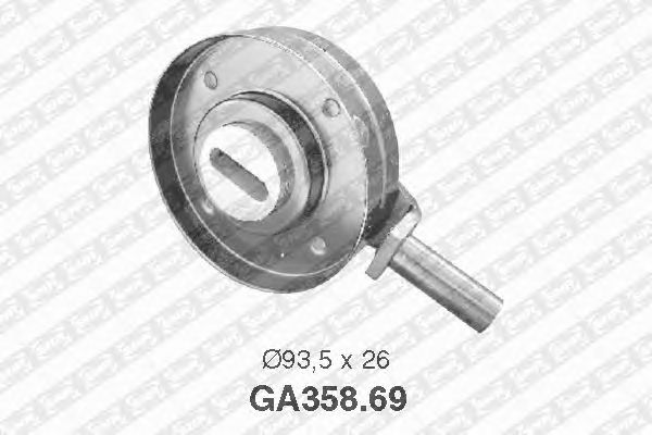 Натяжной ролик поликлинового ремня SNR GA358.69