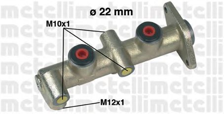 Главный тормозной цилиндр METELLI 05-0097