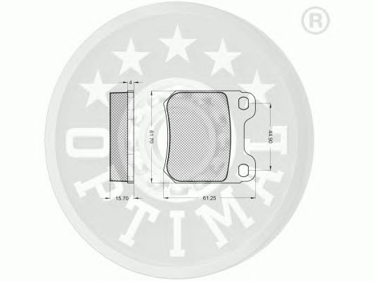 Гальмівні колодки OPTIMAL 9480