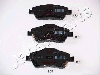 Тормозные колодки JAPANPARTS PA-250AF