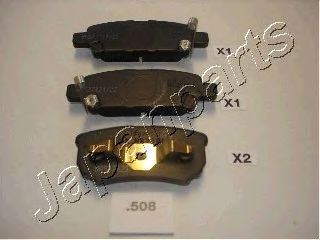 Тормозные колодки JAPANPARTS PP-508AF