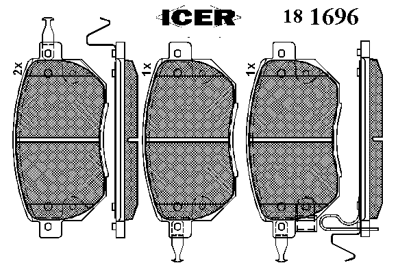 Тормозные колодки ICER 181696
