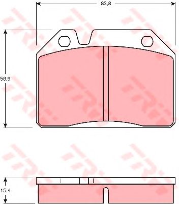 Тормозные колодки TRW GDB119