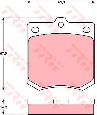 Тормозные колодки TRW GDB122
