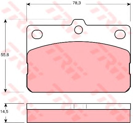 Тормозные колодки TRW GDB138