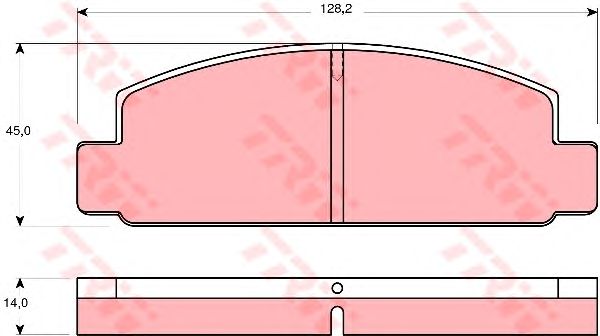 Тормозные колодки TRW GDB176
