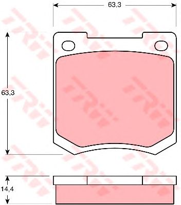 Тормозные колодки TRW GDB535
