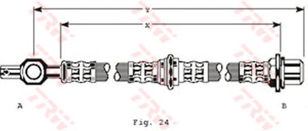 Гальмівний шланг TRW PHD125