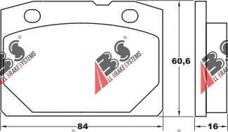 Тормозные колодки A.B.S. 36080