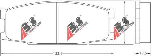 Гальмівні колодки A.B.S. 37024