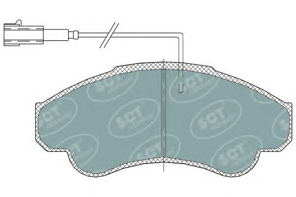Тормозные колодки SCT SP 322