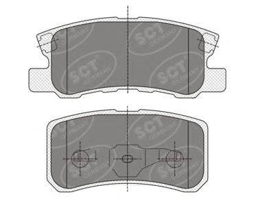 Тормозные колодки SCT SP 343