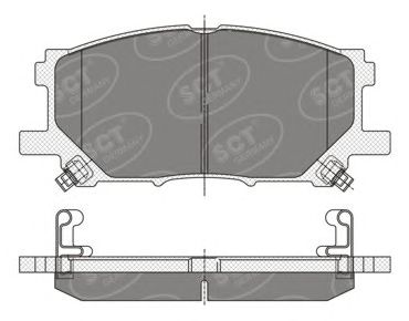 Тормозные колодки SCT SP 348