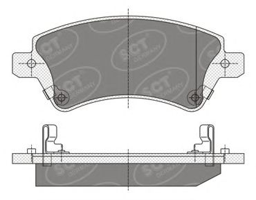 Тормозные колодки SCT SP 351