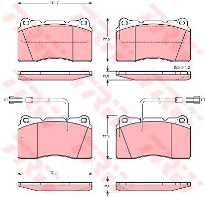 Тормозные колодки TRW GDB1363