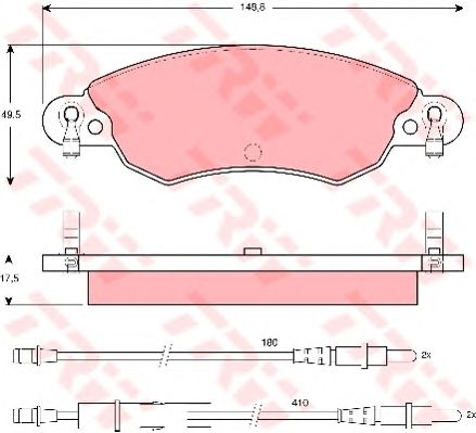 Тормозные колодки TRW GDB1447