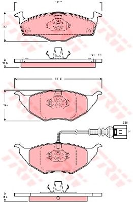 Гальмівні колодки TRW GDB1474