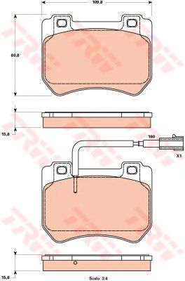 Тормозные колодки TRW GDB1904