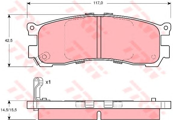 Тормозные колодки TRW GDB3179