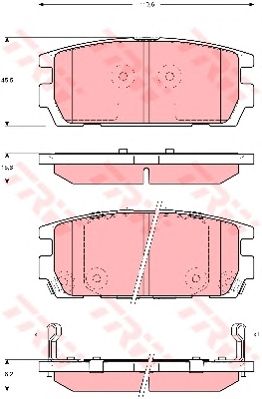 Тормозные колодки TRW GDB3296