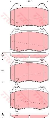 Тормозные колодки TRW GDB3381