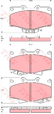 Тормозные колодки TRW GDB3383