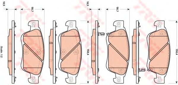 Тормозные колодки TRW GDB3503