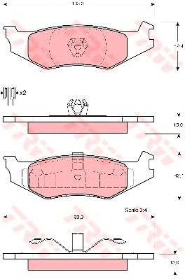 Тормозные колодки TRW GDB4012